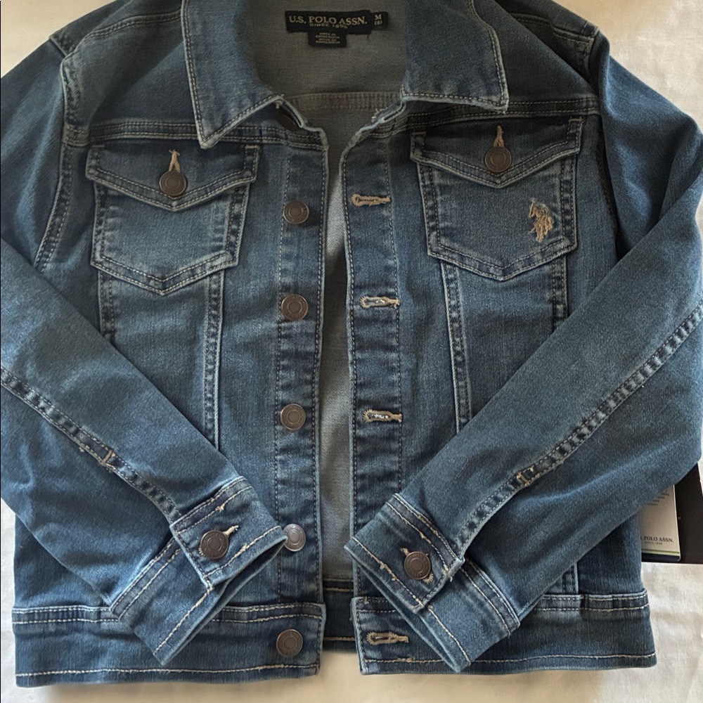 U.S. Polo Assn. Dark Blue Denim Jacket with Logo